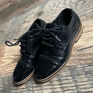 Stacy Adams Boys' Dickinson Cap Toe Oxford vegan leather size 10